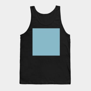 Sky Blue Solid Color Mix & Match with Art Designs Tank Top